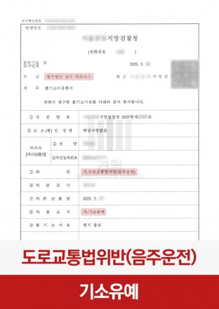 음주운전, 도로교통법, 음주운전기소유예, 음주초범, 음주운전혐의, 도로교통법위반