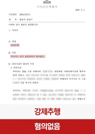 강제추행, 성범죄불송치, 성범죄경찰조사, 불송치결정, 성범죄전문변호사, 강제추행불송치